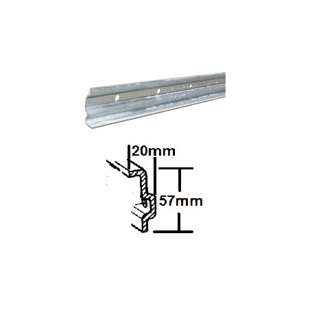 Guia perfil para goma 2600mm ZEPRO