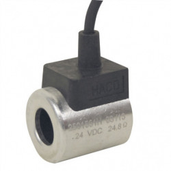 Bobina 24V Ø18x40 con cable 3000mm HACO