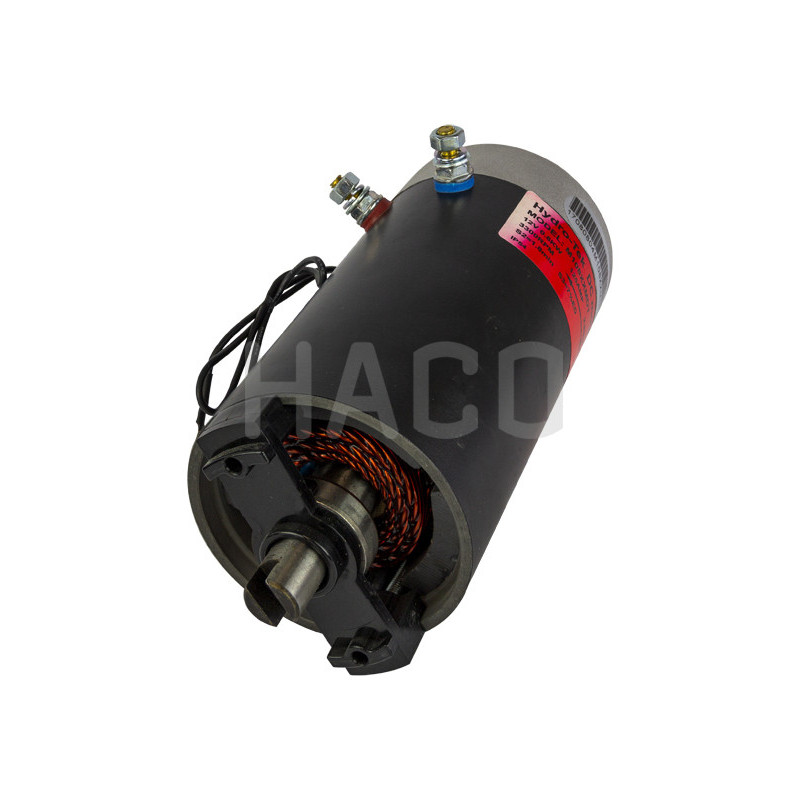 Motor 0,8KW 12V Abierto, conexion hembra CW HACO