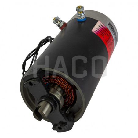 Motor 0,8KW 12V Abierto, conexion hembra CW HACO