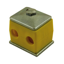 Soporte tubería 2x10mm HACO