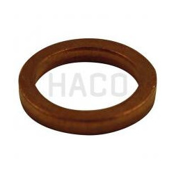 Anillo de guarnición de cobre Ø10x14mm 2,0mm HACO