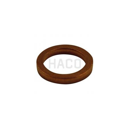 Anillo de guarnición de cobre Ø10x14mm 2,0mm HACO