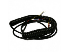 Cable espiral 5 hilos, 3 metros + 1,4m recto HACO