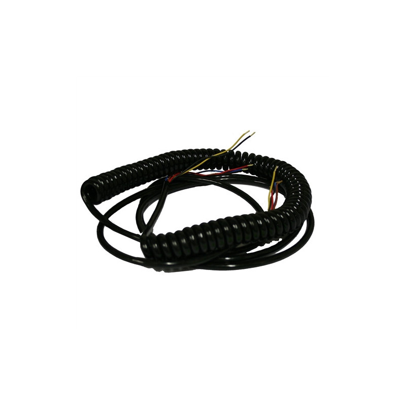 Cable espiral 5 hilos, 3 metros + 1,4m recto HACO