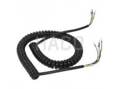 Cable espiral 5 Hilos, 3m, HACO