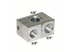 Bloque de válvulas (sin válvulas) aluminio HACO