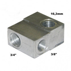 Bloque válvula  3/4pulgadas HACO