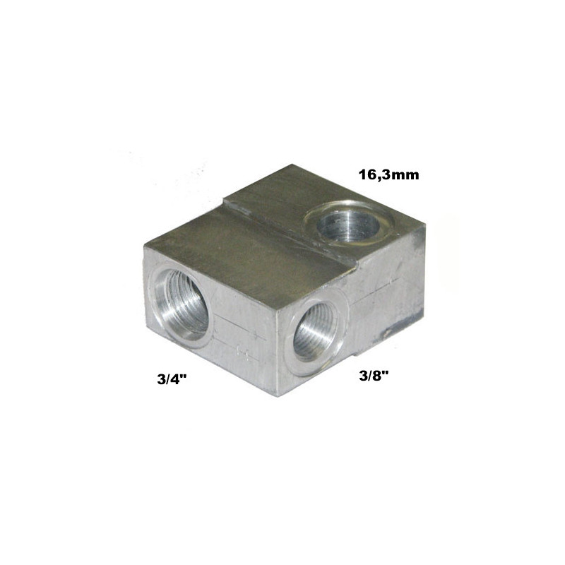 Bloque válvula  3/4pulgadas HACO