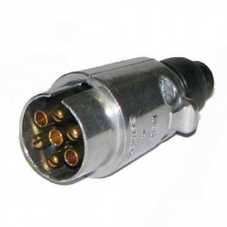 ENCHUFE 7 POLOS ALUMINIO HACO